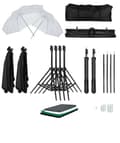 Miniatyrbild 1 av 2: Fotostudio Kit, 50 x 70 cm Softbox, 2,6 x 3 m Bakgrundsstativ,Fotostudio Kit 53-a