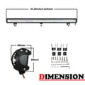 Miniatyrbillede 2 af 2: LED Lysbar, 6000K Farvetemperatur, Robust Konstruktion,44tommer 288W