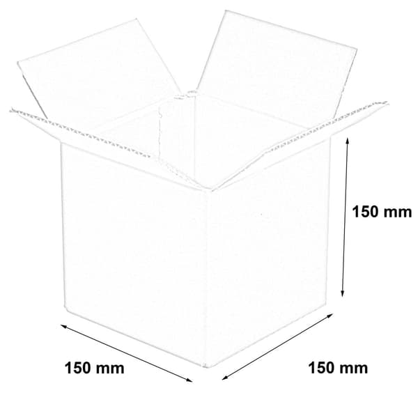 Låda 150x150x150mm utvändig 20 st
