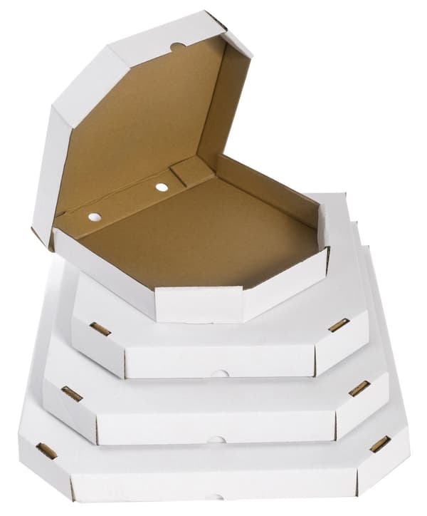 Muotoiltu laatikko 320x320x40mm Pizza 10 kpl