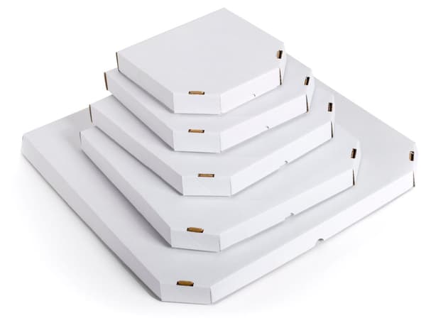 Muotoiltu laatikko 320x320x40mm Pizza 10 kpl
