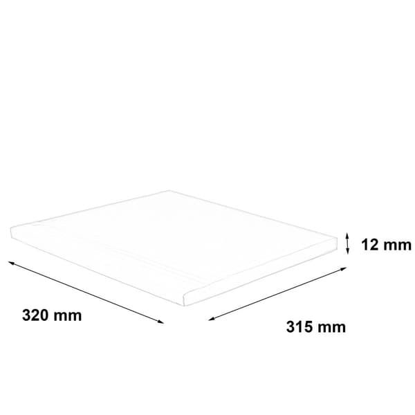 Formet æske 325x320x12mm 50 stk.