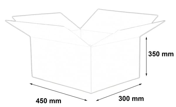 Låda 450x300x350mm (5-lagers) 10 st