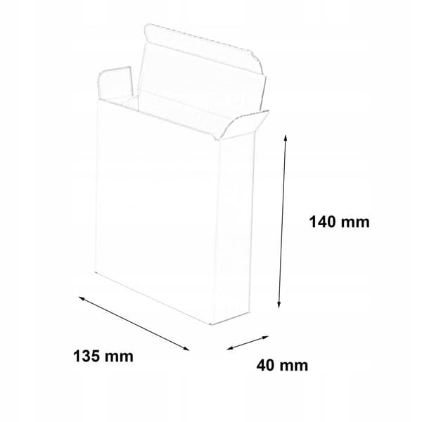 Formad ask 135x40x140mm vit 20 st