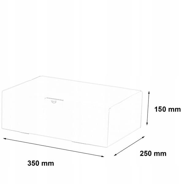 Formet æske 350x250x150mm 10 stk.