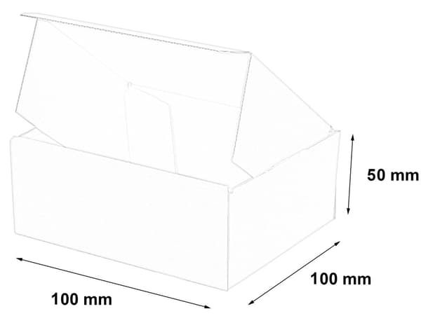 Formad ask 100x100x50mm 100 st