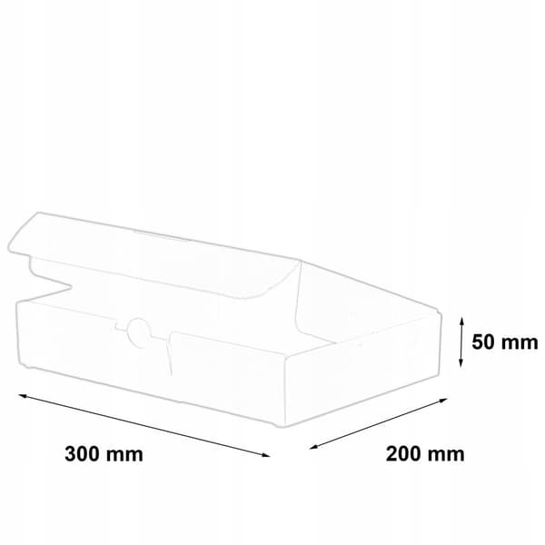 Formet æske 300x200x50mm 20 stk.