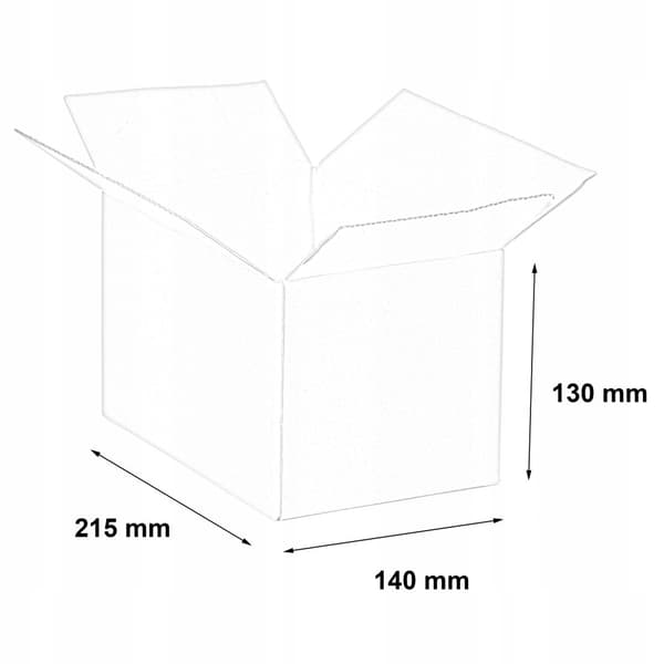 Muotoiltu laatikko 215x140x130mm 50 kpl