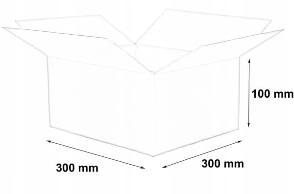 Laatikko 300x300x100mm ulkohalkaisijaltaan 100 kpl <PA> <PX>