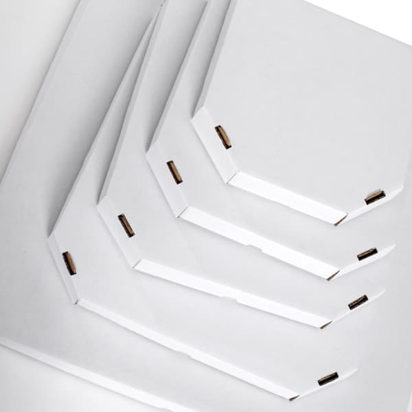 Formet pizzaæske 370x370x40mm 50 stk.
