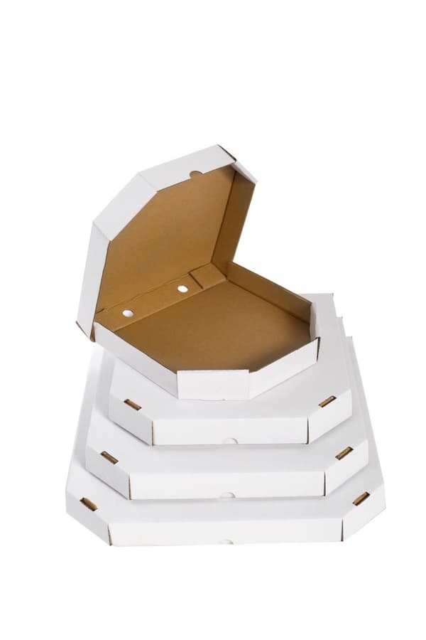 Formet pizzaæske 370x370x40mm 50 stk.