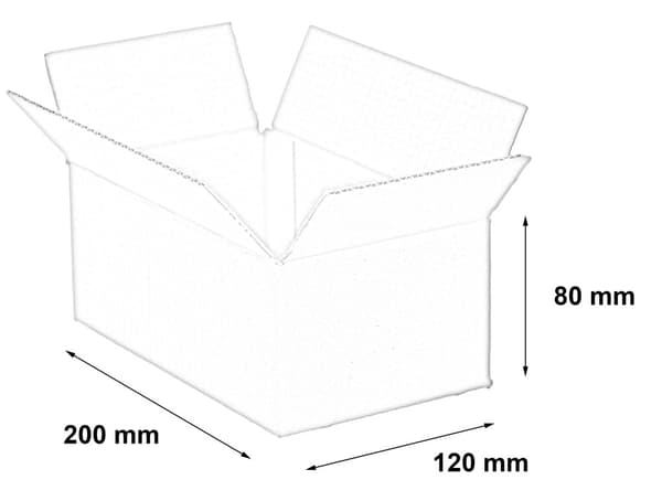 Laatikko 200x120x80mm sisämitta 100 kpl