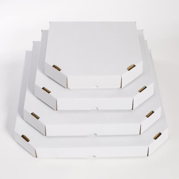 Formet æske 320x320x40mm Pizza 50 stk.
