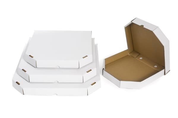 Formet æske 320x320x40mm Pizza 50 stk.