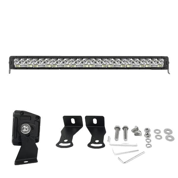 LED-ljusramp, Superljus Vitt Ljus, IP68 Vattentät, 50 000 Timmars Livslängd, 30° Spot & 150° Flodstråle,12D 32 tum 480W