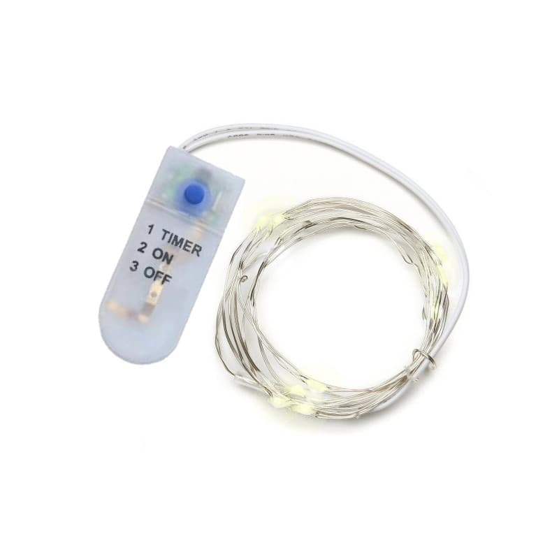 1st Ljusslinga med 20 små söta MicroLED-lampor med batteri TIMER