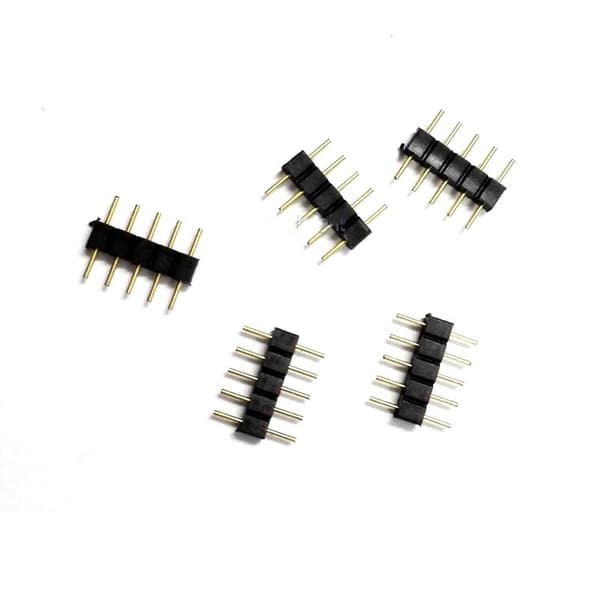 5st LED-kontakter skarv hane-hane 5-polig