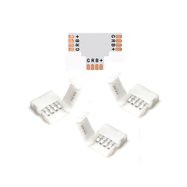1st LED-skarv T, 3-vägs för 4-polig flat LED-slinga 10mm RGB