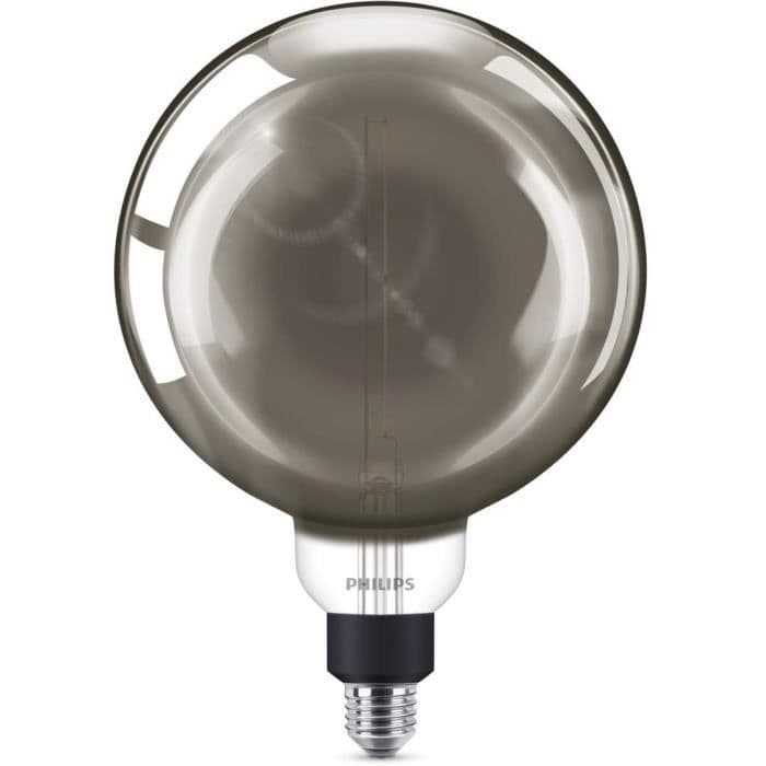 PHILIPS LED Giant Globe Moderne røget glødetråd 6 - 5 ækvivalent 25W E27 - Amber kold hvid Comp Variator