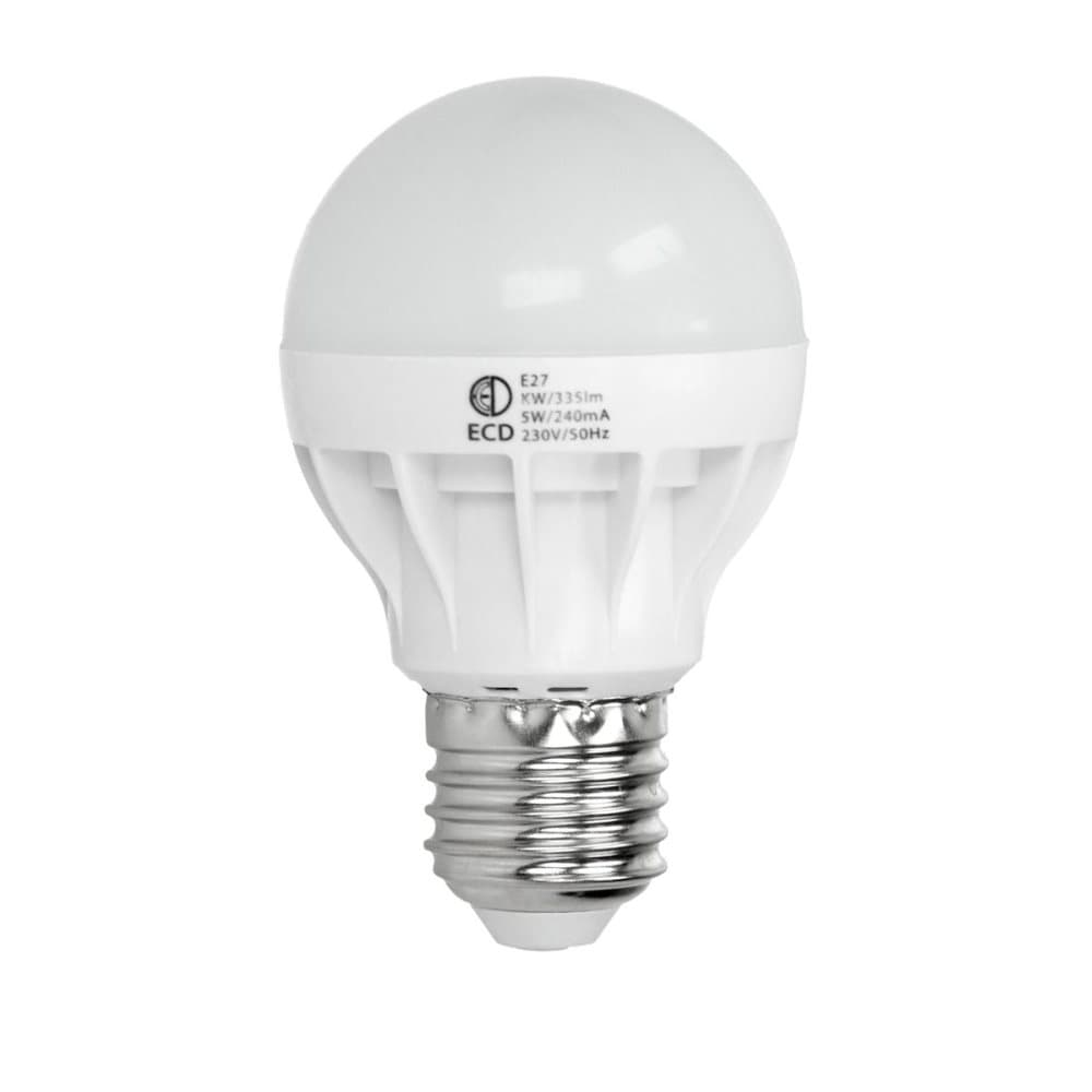 4 x E27 5W LED pære PÆRE PÆRE kold hvid 6000K SPOTLIGHT LIGHT