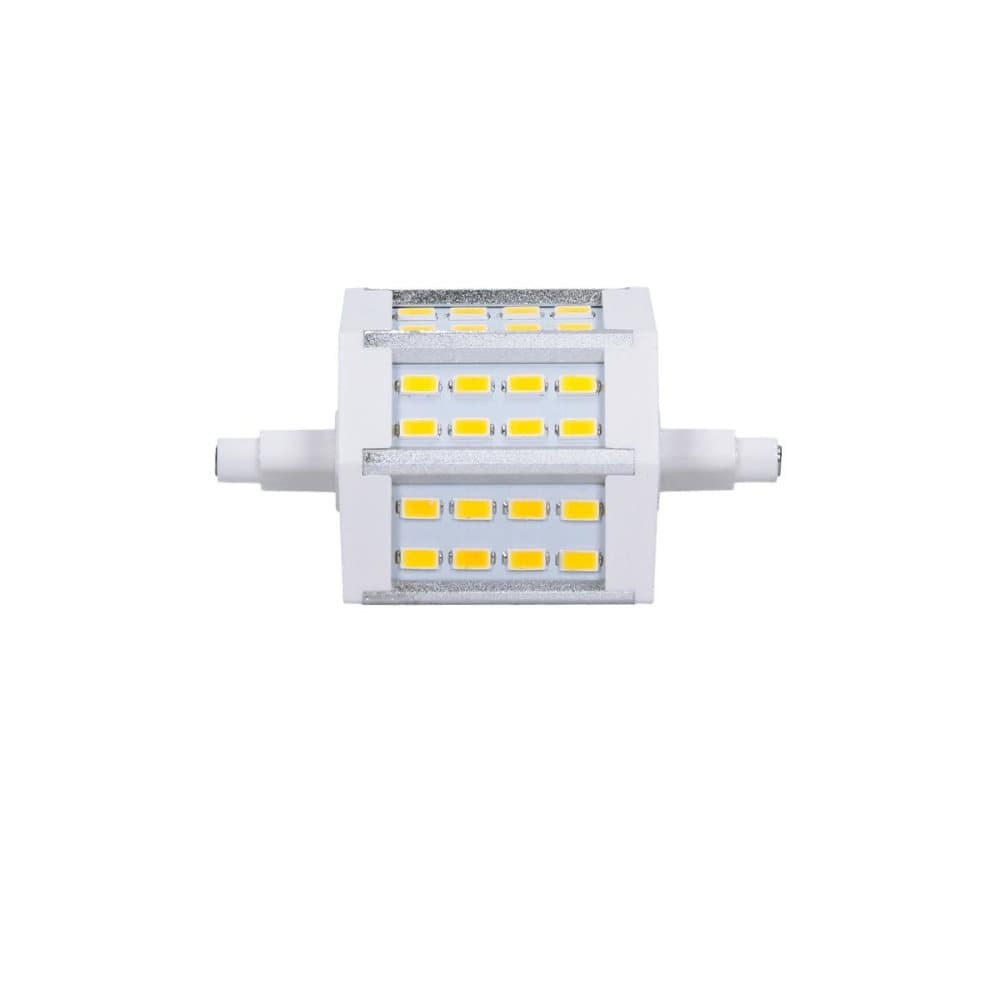 ECD Germany 3-pak R7S LED lamper 5W 78mm 360 lumen SMD5730 AC 220-240V 180 graders stråle vinkel erstatter ikke 35W halogenpære køle hvid dæmpes