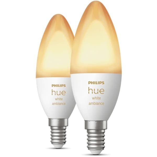 Philips Hue WA Lyskilde 5.2W B39 E14 2pk