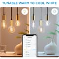 Miniatyrbilde 9 av 11: WiZ Startsett WA 2x8W ST64 Gyllen E27 WiFi + Fjernkontroll