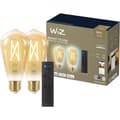 Miniatyrbilde 1 av 11: WiZ Startsett WA 2x8W ST64 Gyllen E27 WiFi + Fjernkontroll