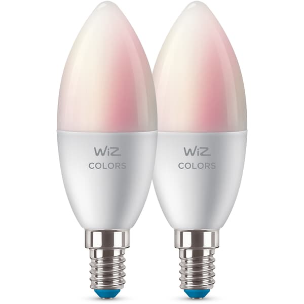 WiZ Lyskilde WCA 4,9W C37 E14 WiFi 2pk