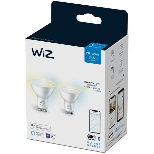 WiZ Lyskilde WA 4,9W GU10 WiFi 2pk