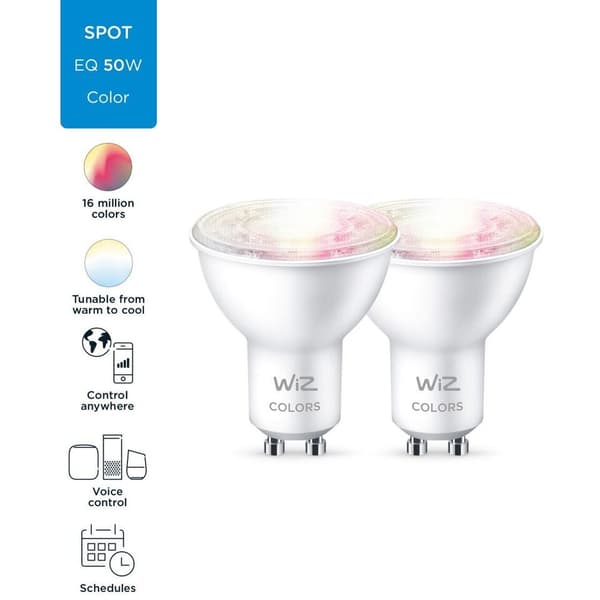 WiZ Lyskilde WCA 4,7W GU10 WiFi 2pk