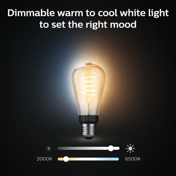Philips Hue WA Lyskilde 7W Filament ST64 E27