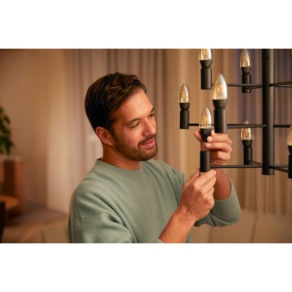Philips Hue W Lyskilde 4.5W Filament Candle E14 2pk