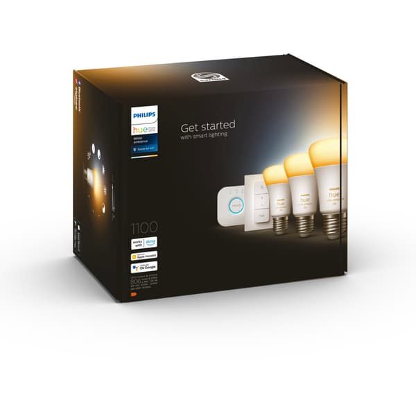 Philips Hue WA Startsett Lyskilde 8W A60 E27 3pk