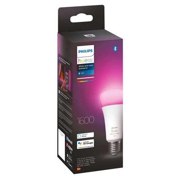 Philips Smart Lampa Hue White Color Ambiance A67 E27 Vit