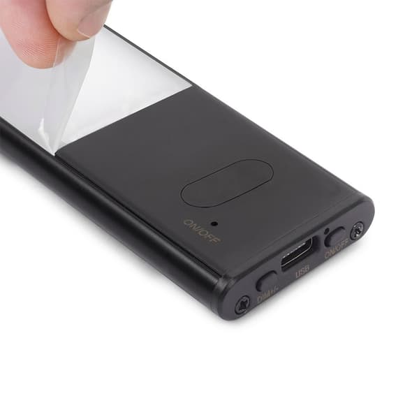 Emuca Käytä Ladattava Led By Läheisyysanturilla Usb Kaus Black Hopeinen