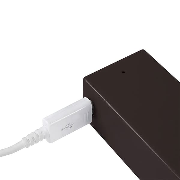 Emuca Skåp Bar Med Led Batteri Utdragbar Och Rörelsesensor Led Castor Silver