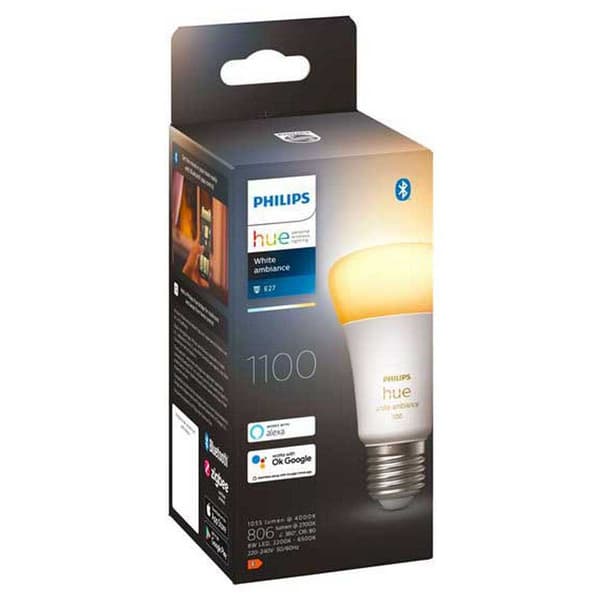 Philips Smart Pære Hue White Ambiance E27 1100 Hvid