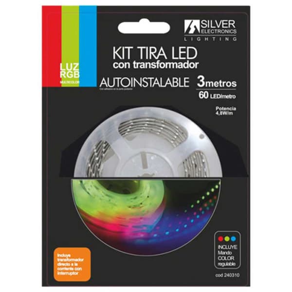 Silver Sanz Led Strimmel 240310 Rgb 3 M Flerfarvet