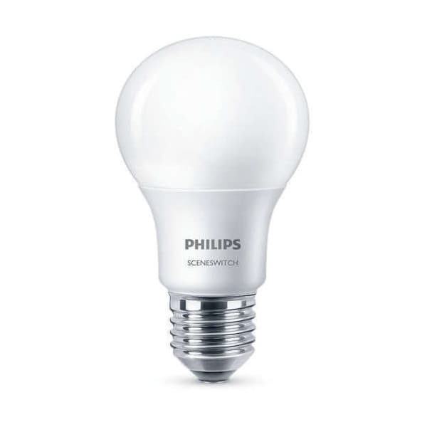 Philips SceneSwitch 806 lm LED-smartlampe med indbygget dæmperfunktion, E27-socket