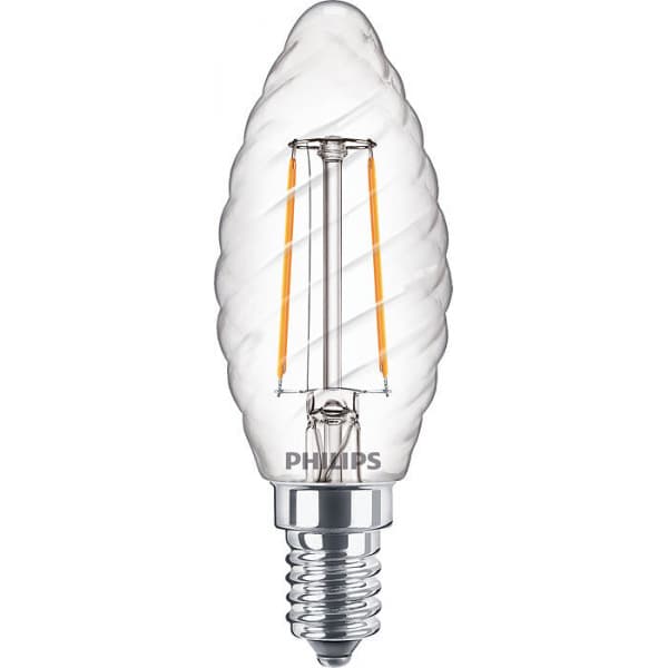 Philips Classic LED - skruelys, E14, 2700 K, 250 lm, klar overflade