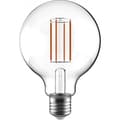Miniatyrbild 1 av 4: Airam LED G95 -lampa, E27, 3000K, 470lm, klarglas