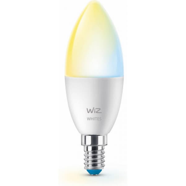 WiZ smartlampa, E14, C37, Vita nyanser, Wi-Fi, 2700-6500 K, 470 lm, matt, 3 st