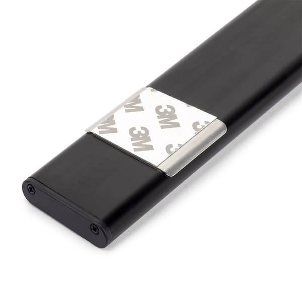 Emuca Applicera Uppladdningsbar Led By Med Rörelsesensor Usb Kaus Black Silver