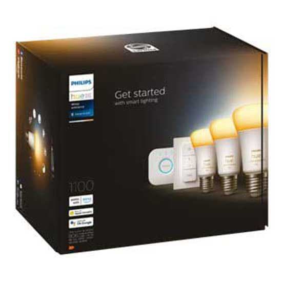 Philips Hue White ambiance Startpaket: 3 st E27 ljuskällor (1100lm) + Dimmer switch