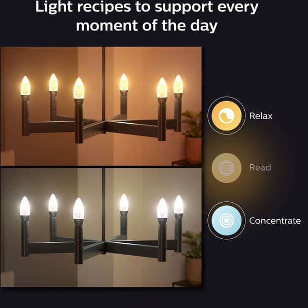 Philips Hue WA Lyskilde 4.6W Filament E14