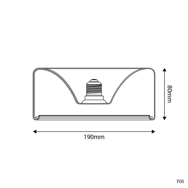 Creative Cables Smoky Ghost Line Led Infälld Munklampa 6w 1900k 195x83 Mm