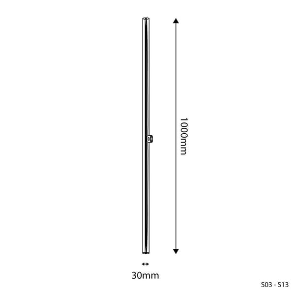 Creative Cables Gennemsigtig Lineær Led-pære 9w 2700k