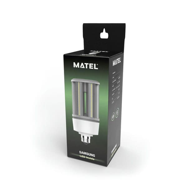 Matel Rørformet Led-pære Med Samsung-chip E40 Neutral 54w