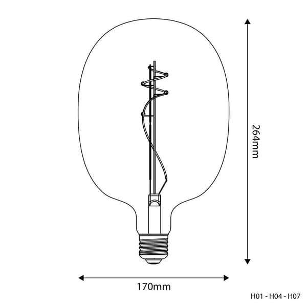 Creative Cables 8.5w 2200k Guld Ellips 170 Led-lampa